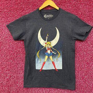 Sailor Moon Crescent Moon Wand Pretty Guardian Anime Tee Small